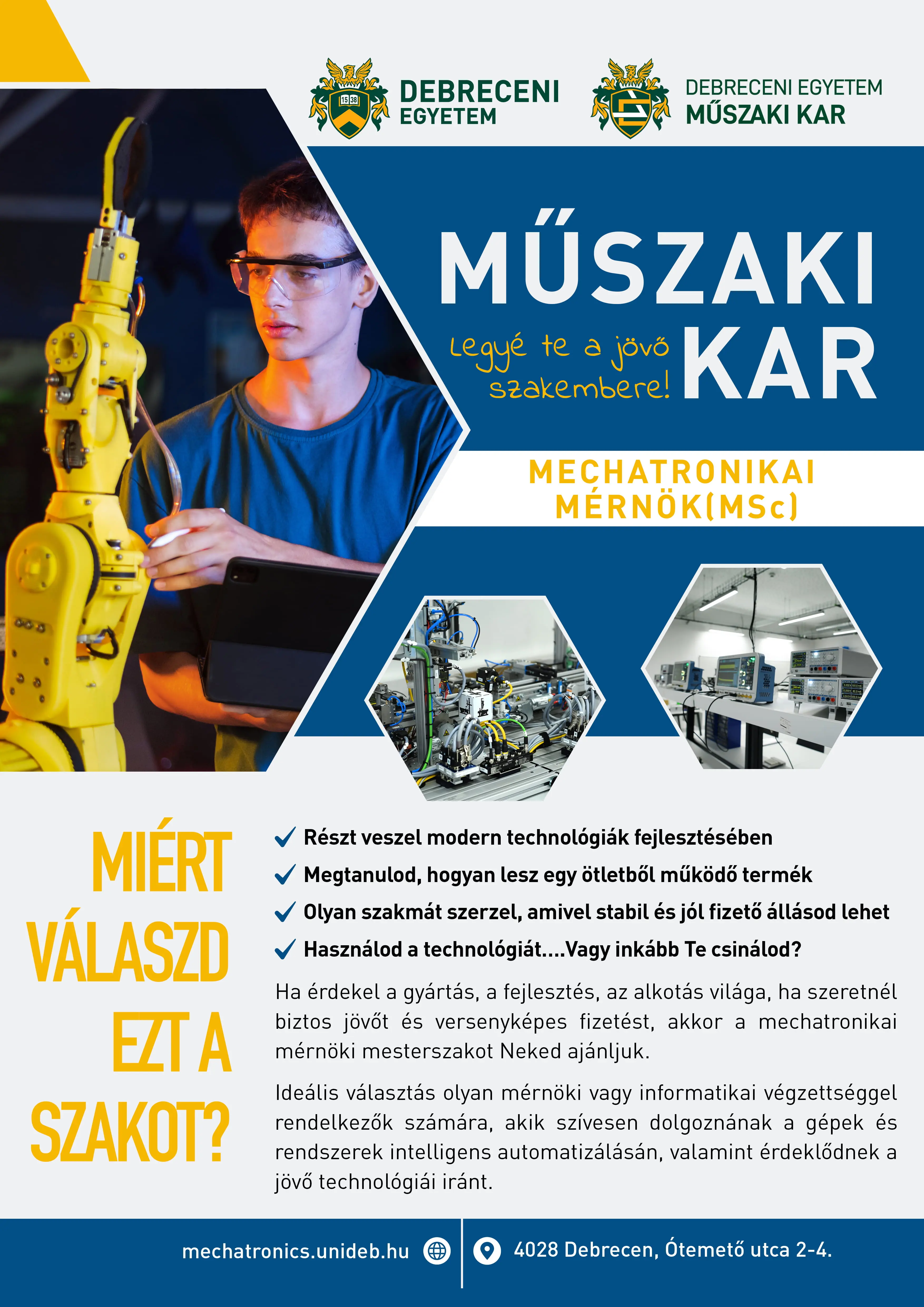 Mechatronikai m&eacute;rn&ouml;k MSc